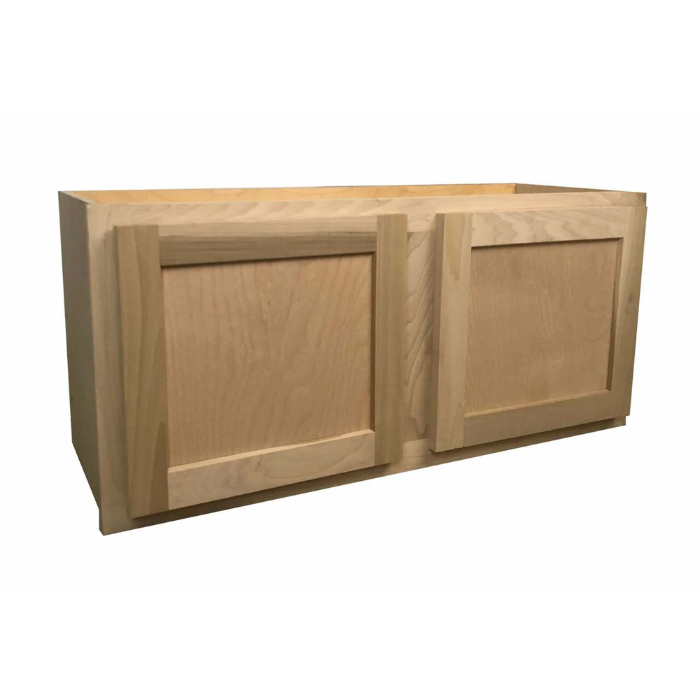 Kitchen Wall Cabinet | Unfinished Poplar | Shaker Style | 36x15x12 in.